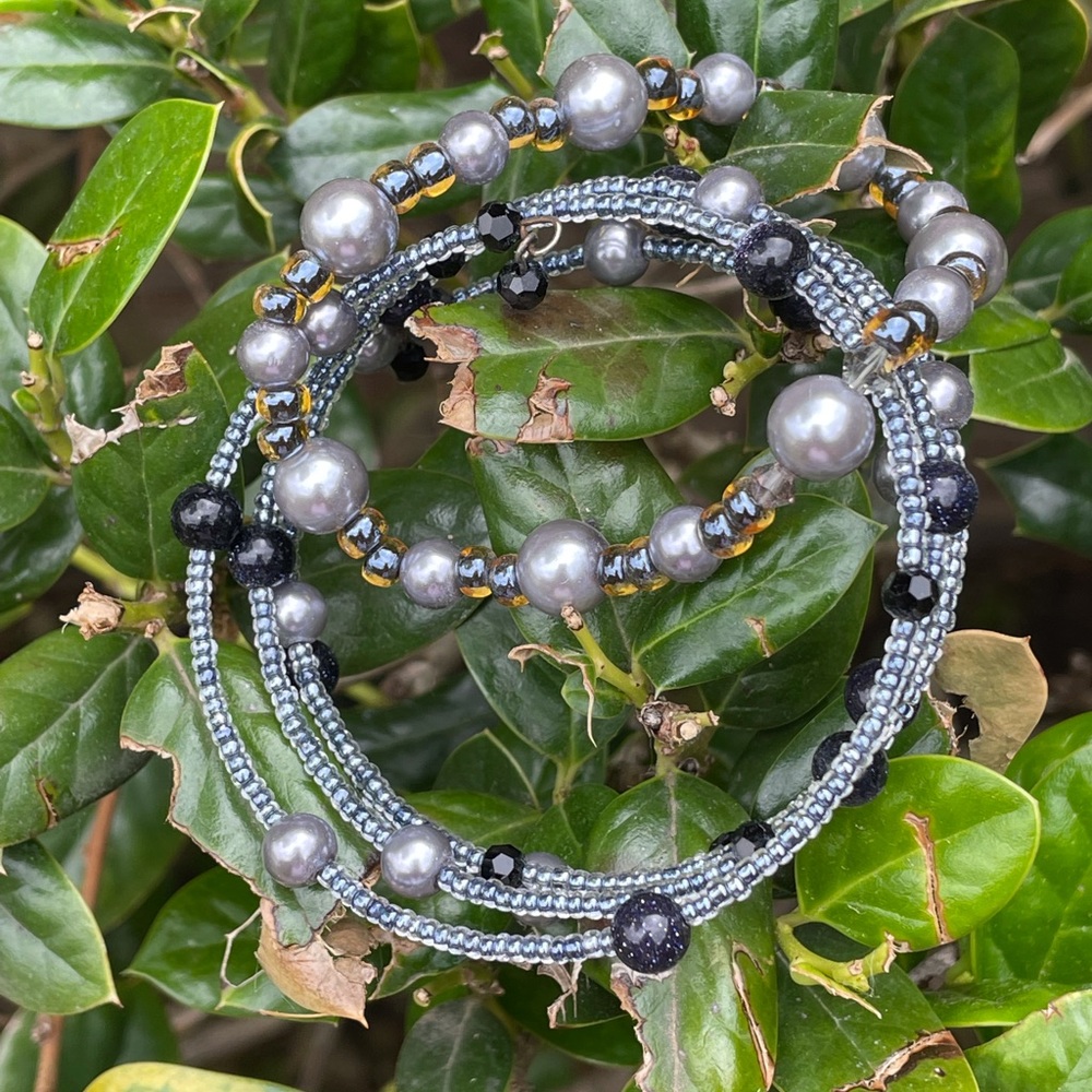 💎 Blue Galaxy Wrap Bracelet +1